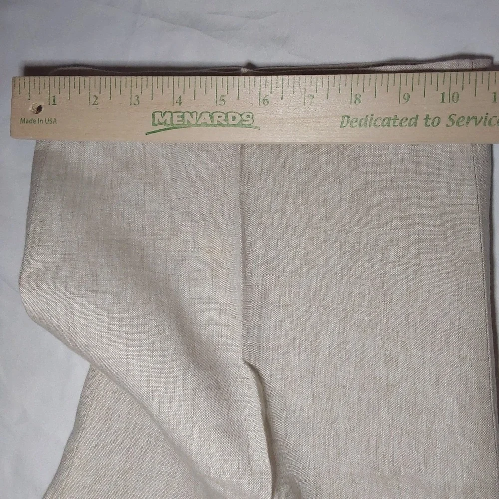 Joseph Abboud Men's 45 x 30 100% Linen‎ Straight Leg Beige Tan Dress Pants